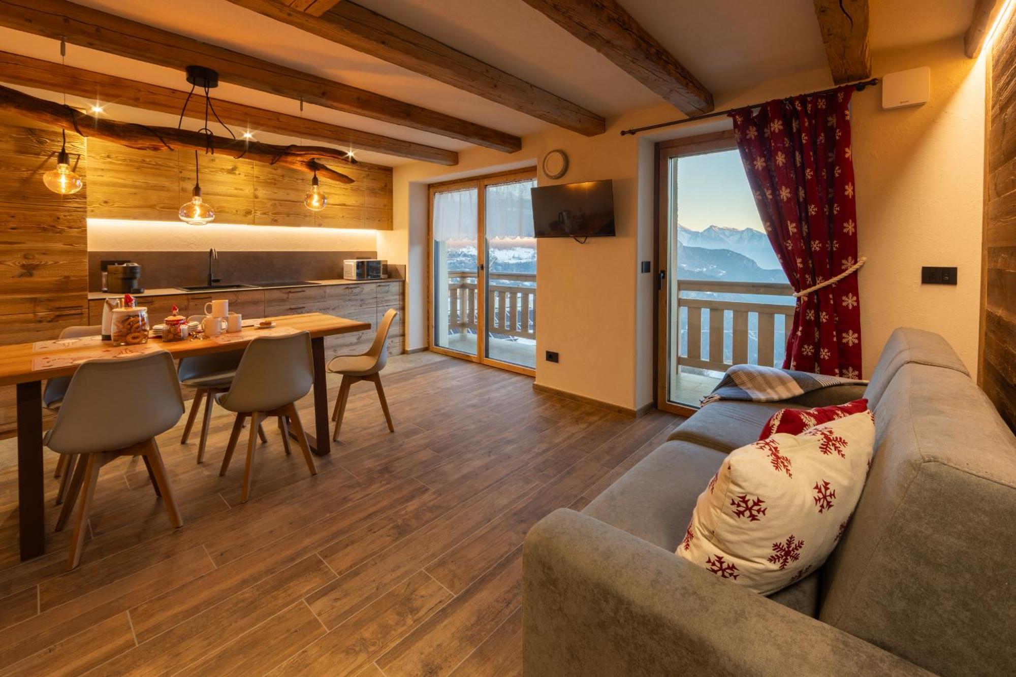Les Reves Des Montagnards, Appartements De Charme Torgnon Εξωτερικό φωτογραφία